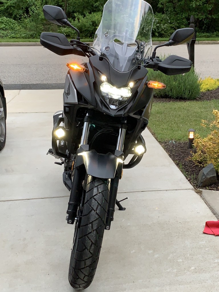 Givi crash bars with SWM fog lights Lighting, Electrical, and Wiring