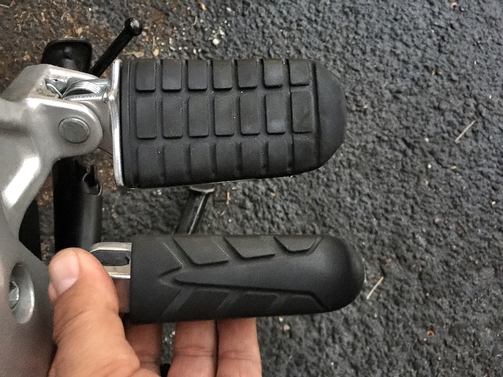 Lower and wider foot pegs page 1 CB500X and NX500 General Chat